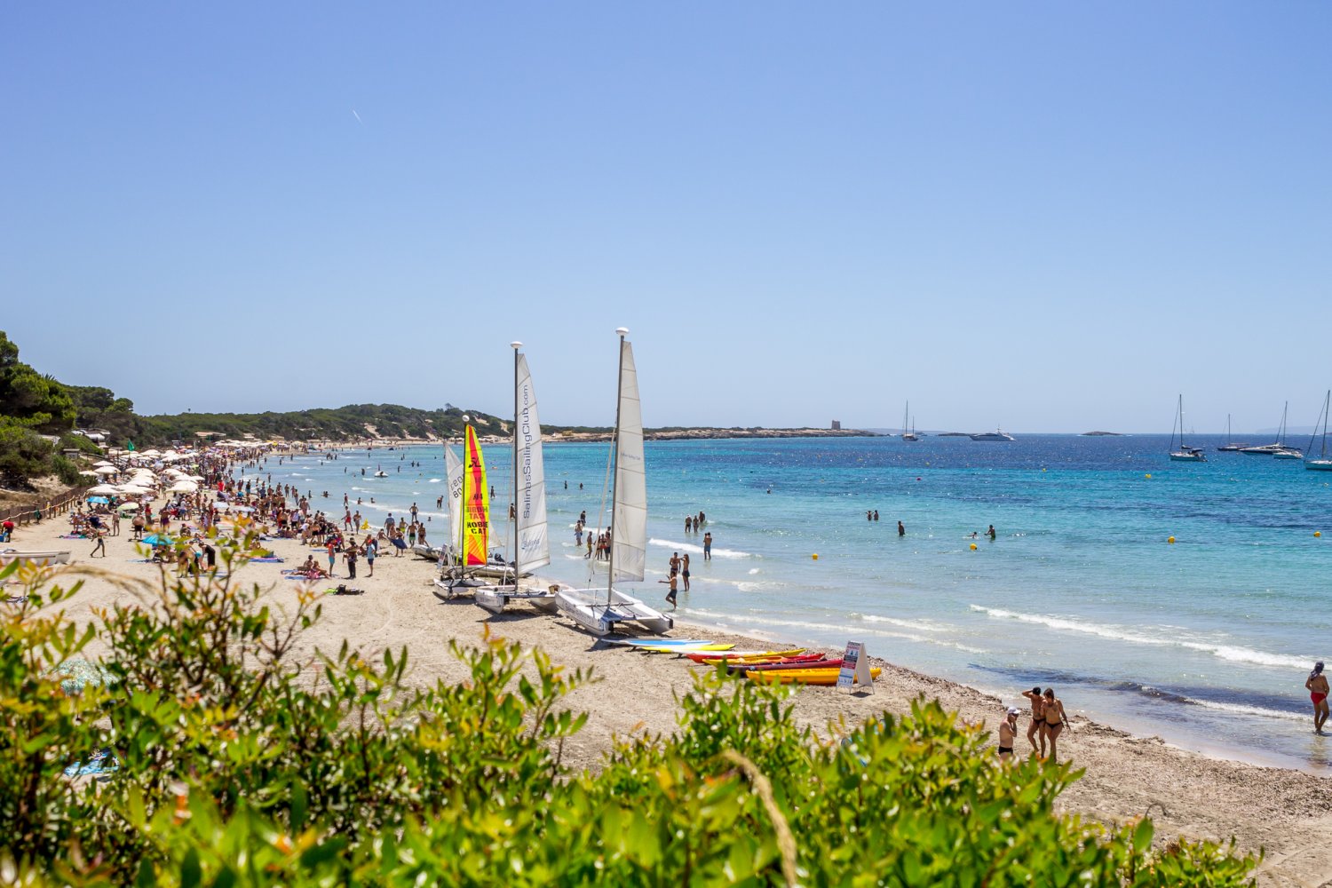 Between the sand and salt: Las Salinas beach, Ibiza